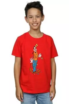 Футболка «Гуфи с рождественскими огнями» Disney, красный