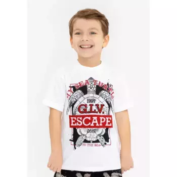 Футболка Gulliver с классным животным принтом, цвет wei-mehrfarbig