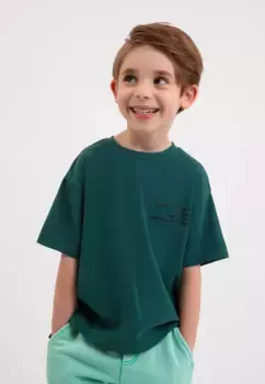 Футболка Gulliver с круглым вырезом, зеленый