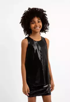 Футболка Gulliver с отделкой блестящими пайетками, черный