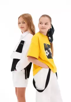 Футболка Gulliver с принтом спереди, желтый