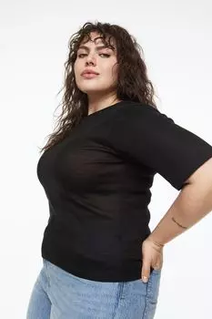 Футболка H&amp;M+ из лиоцелла, черный