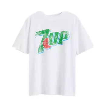 Футболка H&amp;M Motif 7UP, белый