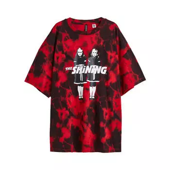 Футболка H&amp;M Oversized Printed The Shining, красный