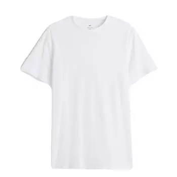 Футболка H&M Regular Fit Crew-neck, белый