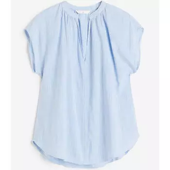 Футболка H&amp;M V-neck, светло-голубой