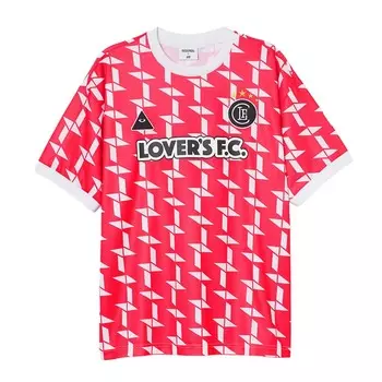 Футболка H&M x Lover's FC 7 Football, красный/черный/белый