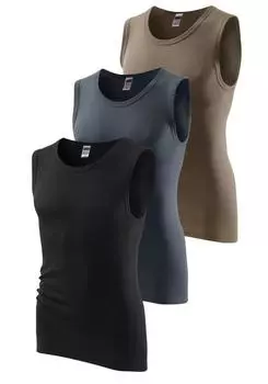 Футболка H.I.S Muscle, оливковый, черный, антрацит