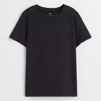 Футболка H&M Cotton, черный