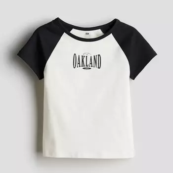 Футболка H&M Kids Print Auckland, белый