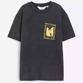 Футболка H&M Kids Printed Wu-Tang Clan, черный