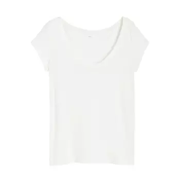 Футболка H&M Linen-blend, белый