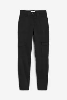 Футболка H&M Lyocell-blend Cargo, черный