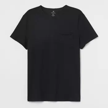 Футболка H&M Regular Fit, черный
