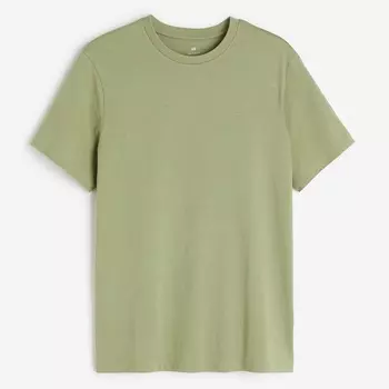 Футболка H&M Regular Fit, хаки