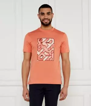 Футболка h-taut 81 Regular fit Boss, оранжевый