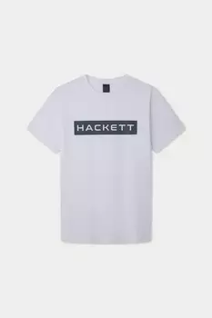 Футболка Hackett Sport Essential Box с коротким рукавом и логотипом, белый