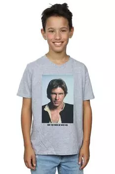 Футболка «Хан Соло May The Force» Star Wars, серый