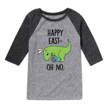 Футболка Happy East для мальчиков 8–20 лет с рисунком реглан Oh No Licensed Character