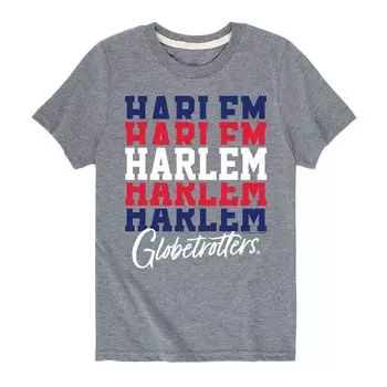 Футболка Harlem Globetrotters с рисунком для мальчиков 8–20 лет Licensed Character, серый