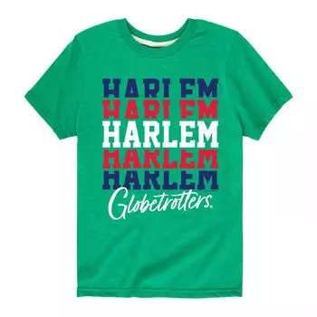 Футболка Harlem Globetrotters с рисунком для мальчиков 8–20 лет Licensed Character, зеленый