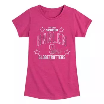 Футболка Harlem Globetrotters Swanson для девочек 7–16 лет Licensed Character, розовый