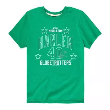 Футболка Harlem Globetrotters Wham для мальчиков 8–20 лет с рисунком Licensed Character, зеленый