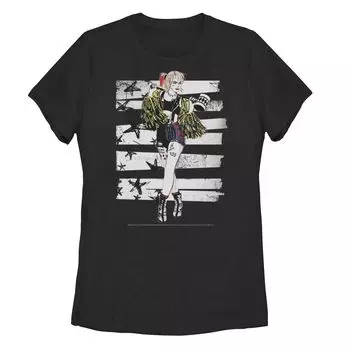 Футболка Harley Quinn для юниоров: Хищные птицы Harley Bars Licensed Character