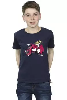 Футболка Harley Quinn на роликовых коньках DC Comics, темно-синий