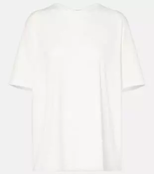 Футболка Harper из хлопкового джерси The Frankie Shop, белый