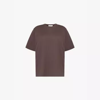 Футболка Harper из органического хлопка с короткими рукавами The Frankie Shop, коричневый