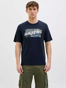 Футболка Hawaii Jack & Jones, темно-синий