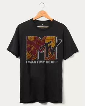 Футболка Heat x MTV «Я хочу свою фанатку» Junk Food Clothing, черный