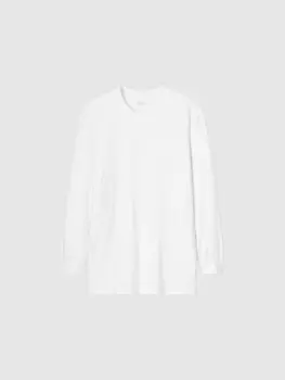Футболка Heattech с круглым вырезом Uniqlo, белый