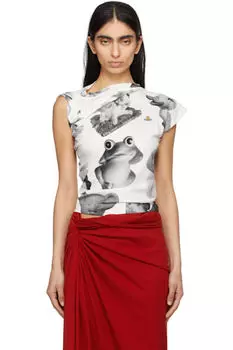 Футболка Hebo цвета Off-White Vivienne Westwood