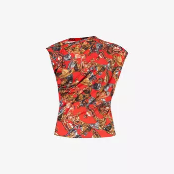 Футболка Hebo из хлопкового джерси с графическим принтом Vivienne Westwood, цвет crazy orbs