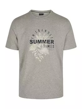 Футболка Hechter Paris, цвет Anthracite/Greige/Light Grey/Mottled Grey