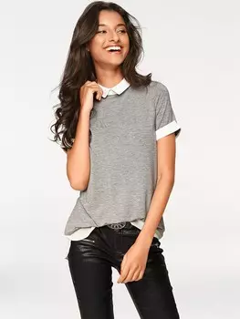 Футболка Heine, цвет grau/wei