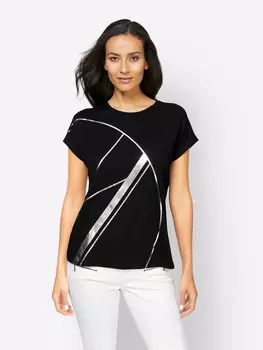 Футболка heine Shirt, черный