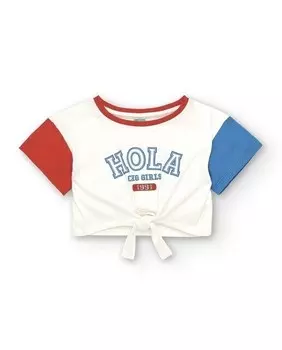 Футболка Hello с короткими рукавами для девочек Charanga, мультиколор