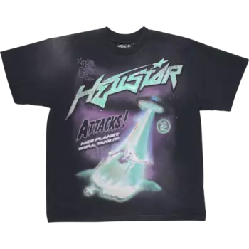 Футболка Hellstar Attacks 'Black/Green', черный