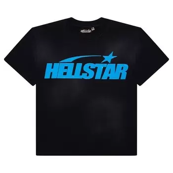 Футболка Hellstar Classic T-Shirt (Gel Print), цвет Black/Blue