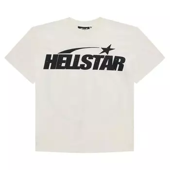 Футболка Hellstar Classic T-Shirt Gel Print White, кремовый
