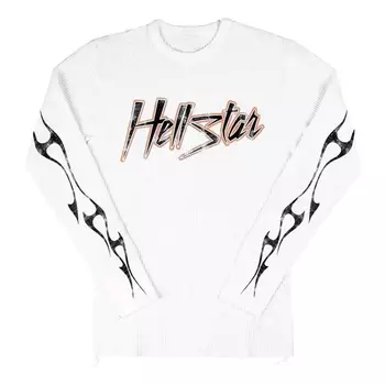 Футболка Hellstar Path To Paradise Long Sleeves T-Shirt 'White', белый