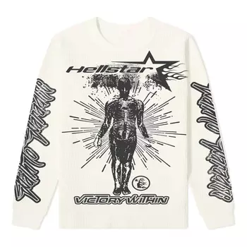 Футболка Hellstar Studios Victory Thermal Long Sleeve T-Shirt 'Cream', бежевый