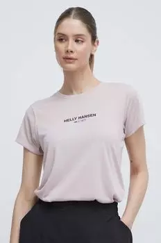 Футболка Helly Hansen, розовый