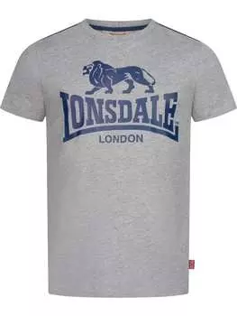 Футболка Henconner Herren T-Shirt normale Passform Lonsdale, серый