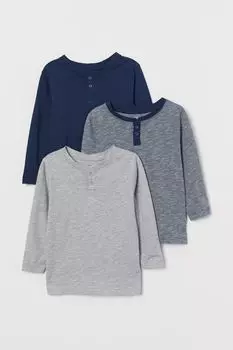 Футболка Henley, 3 шт. H&amp;M