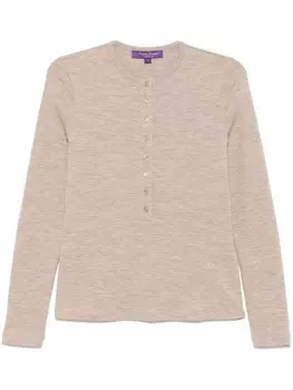 Футболка Henley из коллекции Ralph Lauren Ralph Lauren Collection, серый