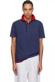Футболка-хенли с короткими рукавами Navy Slub Polo Ralph Lauren